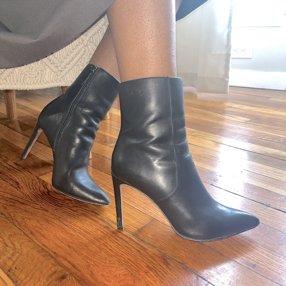 BCBG Women's Leather Bootie